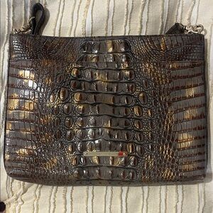 Brahmin Brown and Gold Embossed Wallet